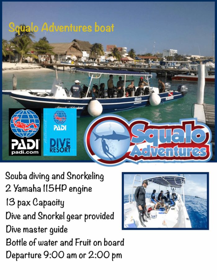 Squalo Adventures Isla Mujeres Dive Shop Boats-2