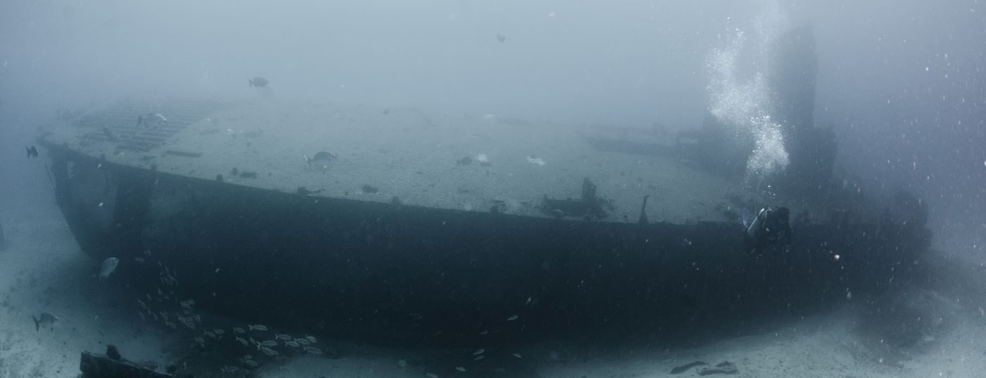 C-58 shipwreck dive Isla Mujeres
